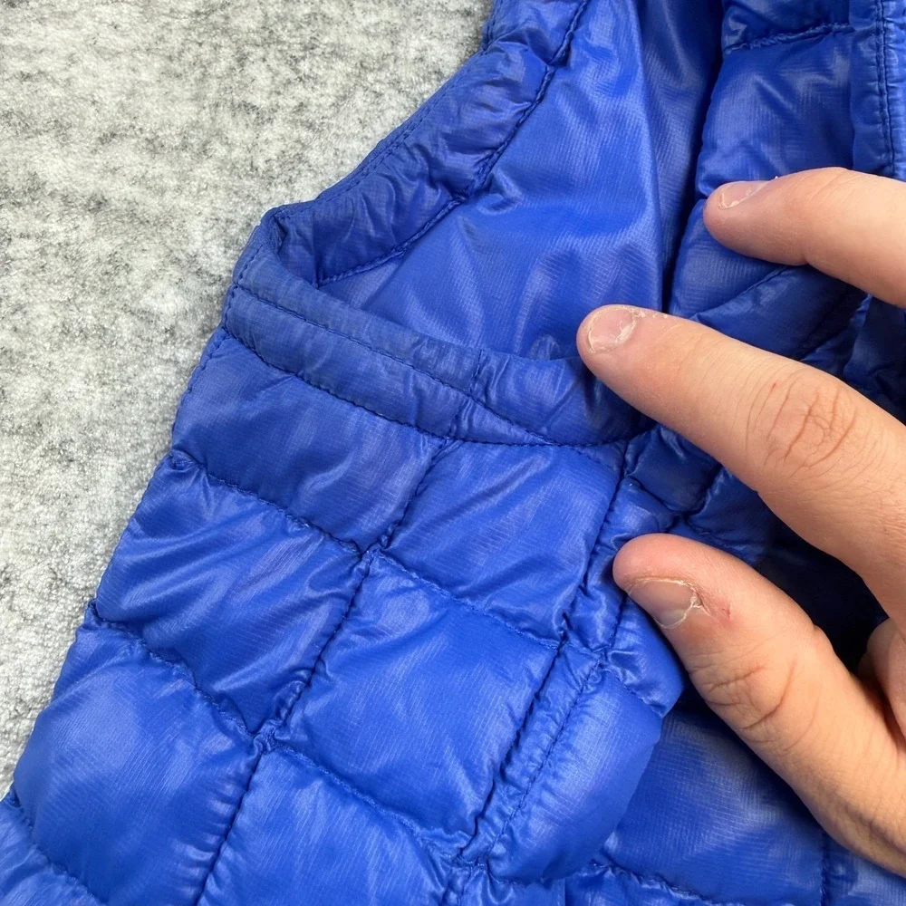 The North Face Thermoball‎ Eco Vest Mens Medium Blue Quilted Puffer Insulated